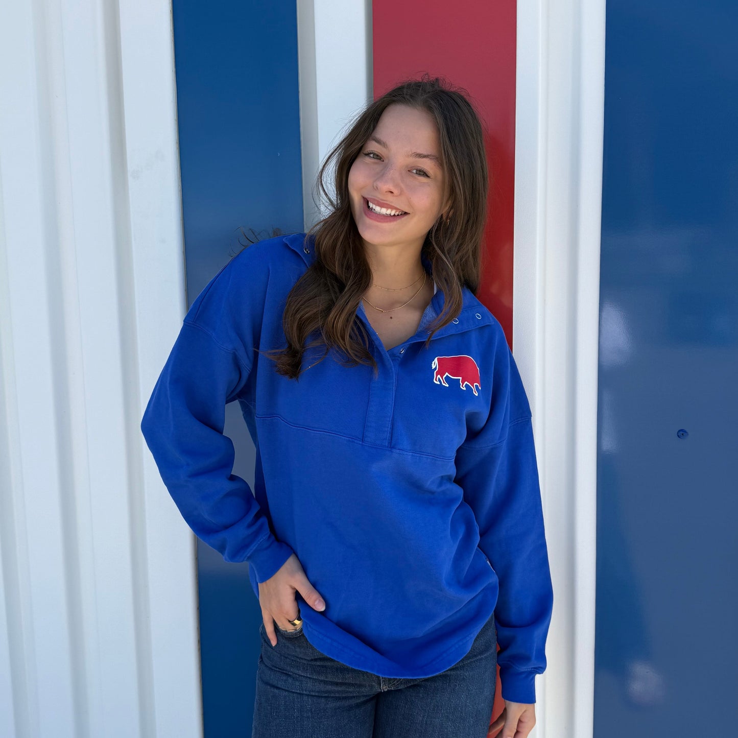 Buffalo Football Fleece Cozy Placket