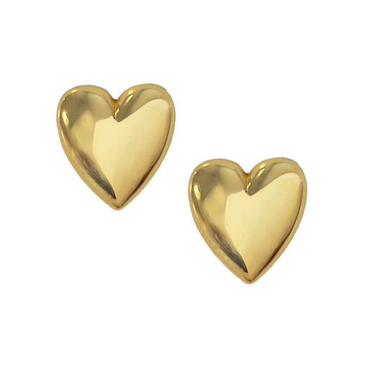 Full Heart Stud in Gold