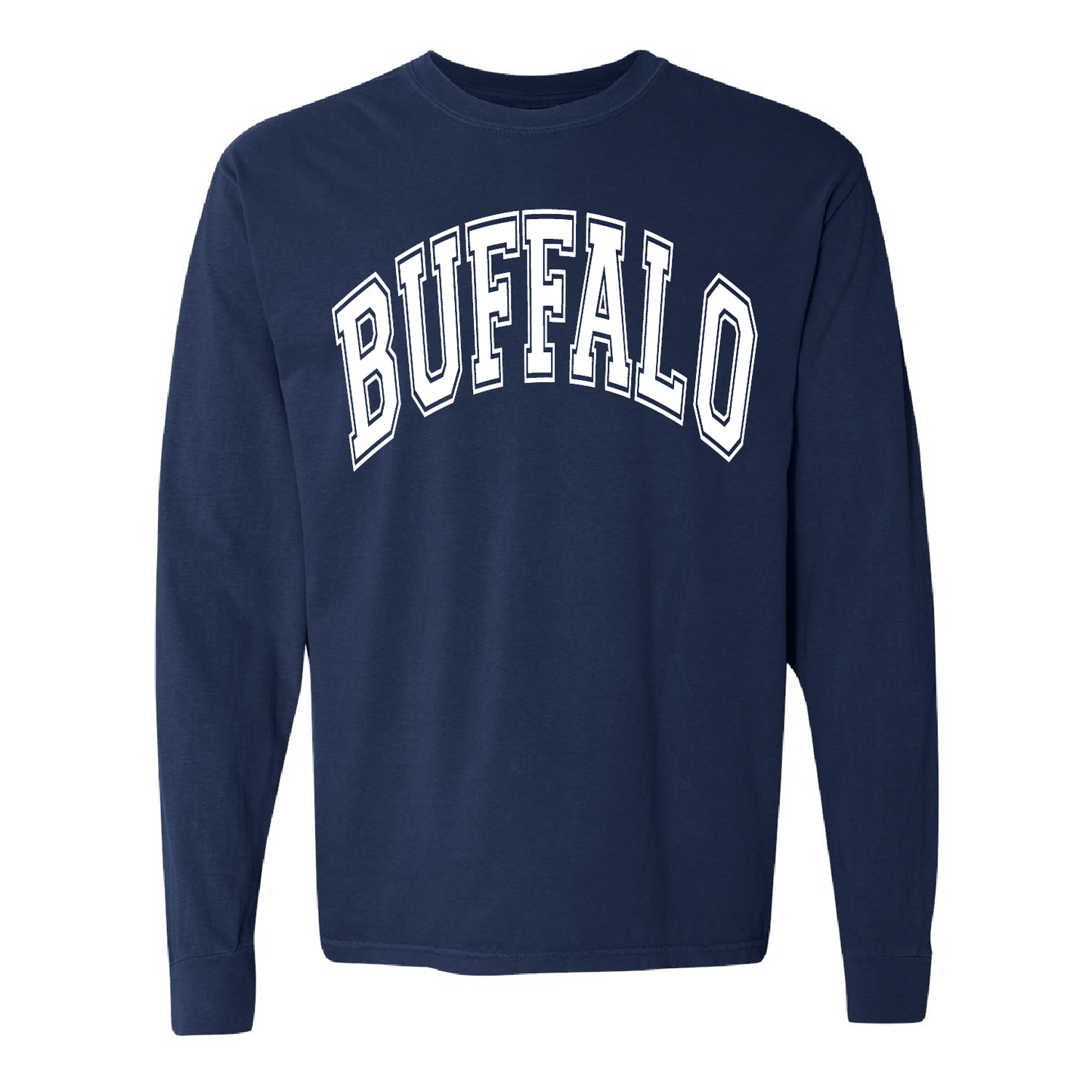 Buffalo Bend Long Sleeve Tee in Navy