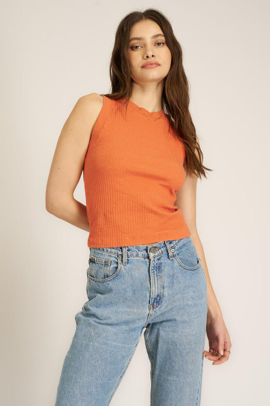 Player Racerback Rib Tank sunset