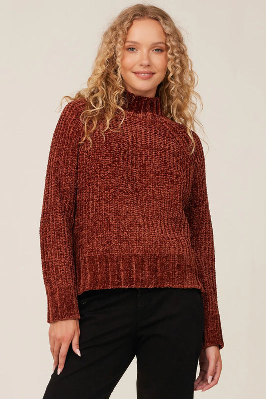 Turtle Neck Sweater in Autumn Amber